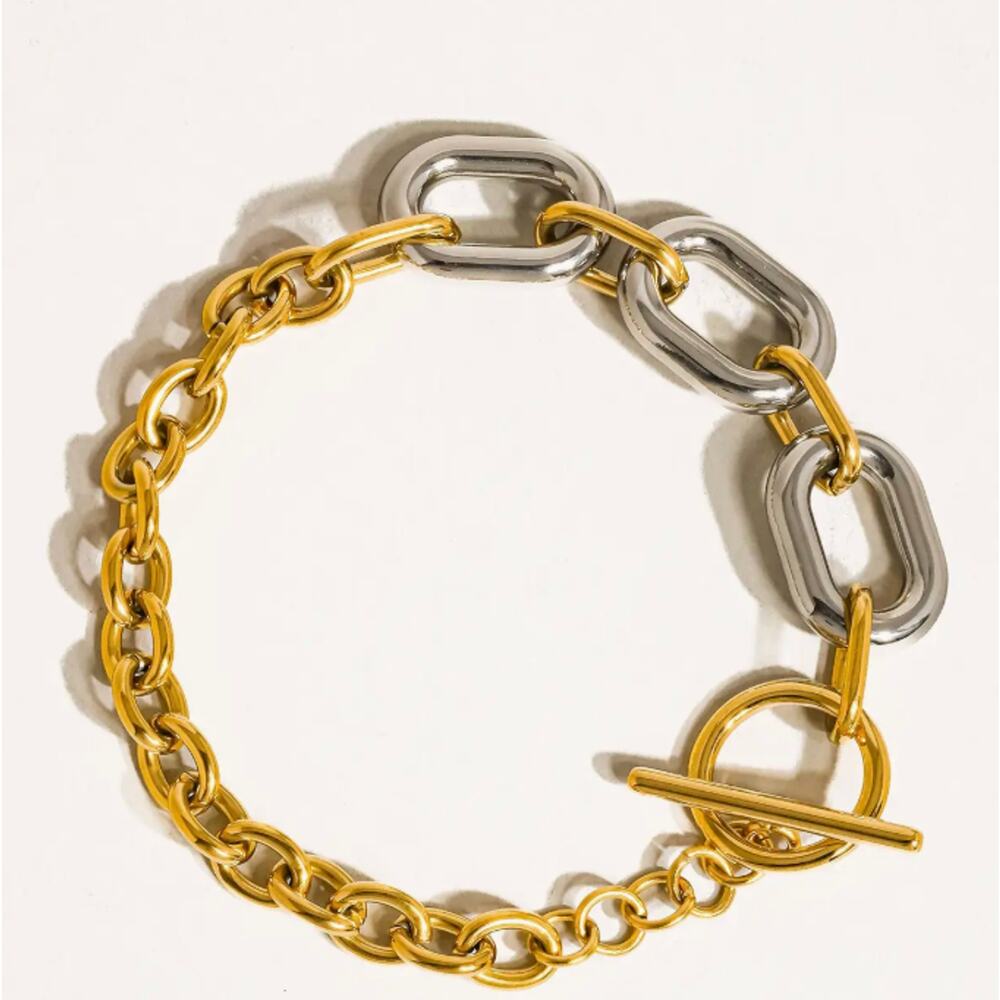 Lanni 18K Gold Non-Tarnish Multi Chain Bracelet - Picture 3 of 3